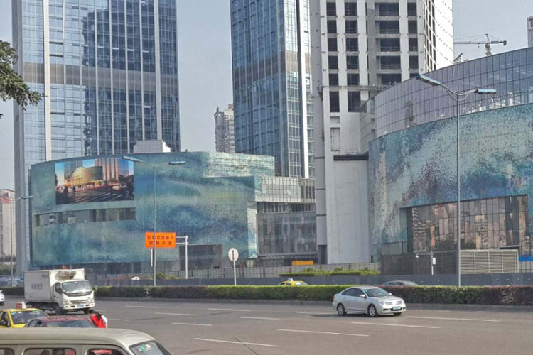 高温彩釉玻璃-重庆中俞广场